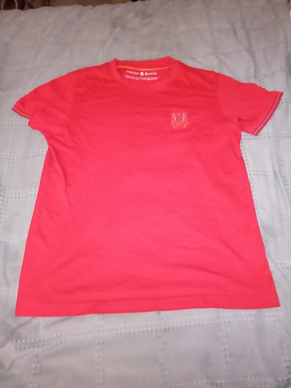 Psycho Bunny Short Sleeve T-Shirt in Bright Coral Red